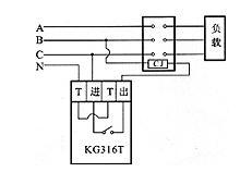 三相四線制380V電源、380V負載、220V接線控制接線圖